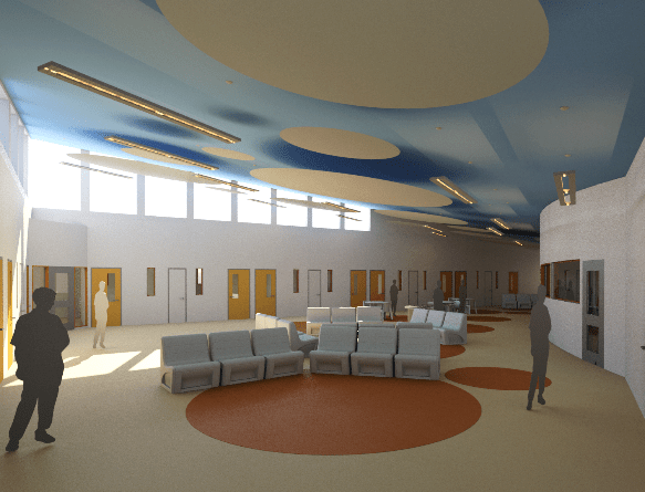 The HOK and K2M team are currently in design development for the Circleville Juvenile Detention Facility