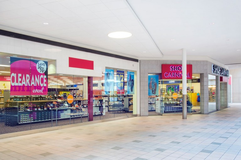 Retail architecture, due diligence, and engineering based services for CBL. Shoe Carnival, Tenant.